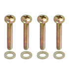 Parafuso para Fixar Suporte de TV Aço 8x50mm M8 Panela Philips 4 peças