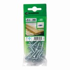 Parafuso Chipboard Cabeça Chata para Madeira 3,5x20mm com 35 peças Standers