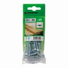 Parafuso Chipboard Cabeça Chata para Madeira 3,5x30mm com 30 peças Standers