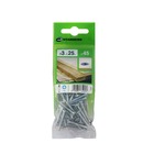 Parafuso Chipboard Cabeça Chata para Madeira 3x25mm com 45 peças Standers