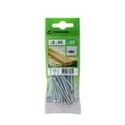 Parafuso Chipboard Cabeça Chata para Madeira 3x45mm com 25 peças Standers