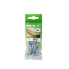 Parafuso Chipboard Cabeça Chata para Madeira 5x30mm com 20 peças Standers