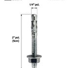 Parafuso Parabolt Chumbador 20 Peças Stein - 1/4' X 2'