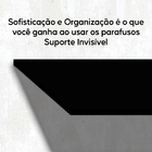 Parafuso Pino Suporte Invisível Prateleira 10 Peças 110mm