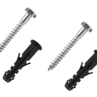 Parafuso Sextavado 1/4x70mm Bucha 10mm E Arruela 50 Unidades