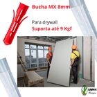 Parafuso Sextavado Inox 70mm Bucha Anti Giro De Nylon 8mm 120