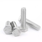 Parafuso Sextavado Ma Zincado Rosca Inteira 100 Peças Wm  8x30