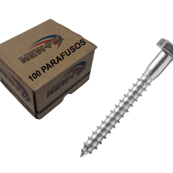 Parafuso Sextavado Soberba 1/4 X 60 Kit Com 100 Unidades