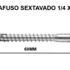Parafuso Sextavado Soberba 1/4 X 60 Kit Com 100 Unidades