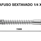 Parafuso Sextavado Soberba 1/4 X 70 Kit Com 100 Unidades