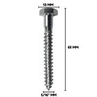 Parafuso Sextavado Soberba Stein 5/16x65 Caixa 200 Pçs