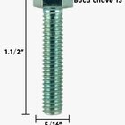 Parafuso Sextavado Zincado Unc 5/16" X 1.1/2"