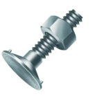 Parafuso Tipo Caneca Ri 5/16 X 1.1/2 Cab. 28mm Nc Fe. Pl. - 1