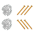 Parafusos Com Buchas Kit Com 200 Unidades 6mm 8mm