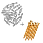 Parafusos Com Buchas Kit Com 200 Unidades 6mm 8mm