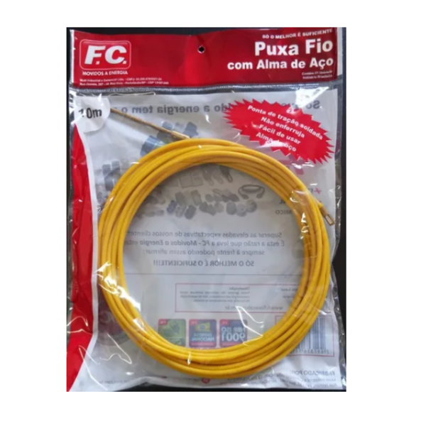 Passa Fio De Nylon Com Alma De Aço Puxafio C/ 10m Fc