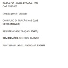 Passa Fio Helicoidal 20m Verde - Rohdina