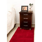 Passadeira 2,00x0,60 Bordô Shaggy Quarto Sala Antiderrap B