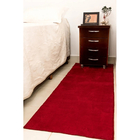 Passadeira 2,00x0,60 Bordô Shaggy Quarto Sala Antiderrap B