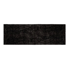 Passadeira 2,00x0,60 Preta Shaggy Cozinha Felpuda Luxo A