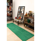 Passadeira 2,00x0,60 Verde Shaggy Corredor Felpuda Luxo B