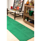 Passadeira 2,00x0,60 Verde Shaggy Quarto Sala Antiderrap B