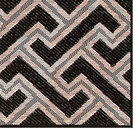 Passadeira 3m x 66cm Preta Estampada Geométrico Antiderrapant