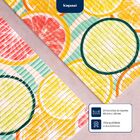 Passadeira Antiderrapante Tropical 43cm X 130cm Cítrico Kapazi