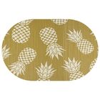 Passadeira Antiderrapante Tropical Em Rolo 65cm X 15m Abacaxi