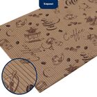 Passadeira Antiderrapante Tropical Em Rolo 65cm X 15m Café Ex