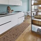 Passadeira Antiderrapante Tropical Em Rolo 65cm X 15m Café Ex