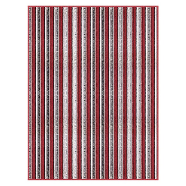 Passadeira Atlantis Listras 10 Vermelho 0,40x1,20m