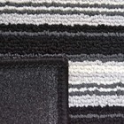 Passadeira Atlantis Listras 50 Preto 0,40x1,20m - J Serrano