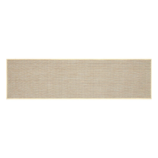 Passadeira Bege Lisa 1,5m x 66cm Antiderrapante Sisal