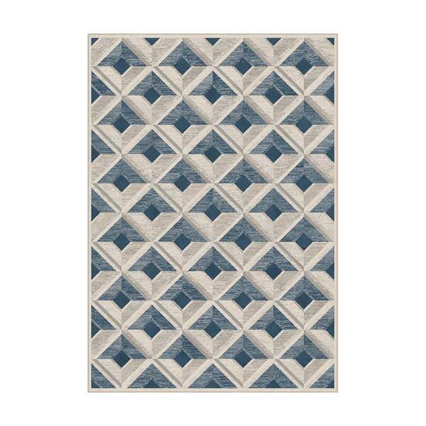 Passadeira Belga Harmony Trendy 9889 Cinza Azul 0,67x2,00m -