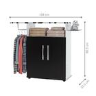 Passadeira Com Cabideiro Santiago Branco Preto