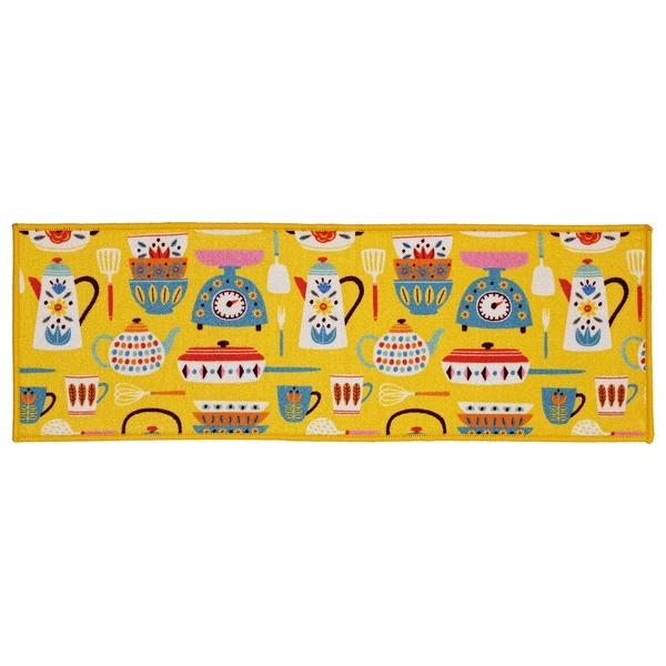 Passadeira Cozinha Antiderrapante Clean 22 Yellow 0,40x1,20m