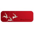 Passadeira De Natal Merry Christmas Vermelho Único