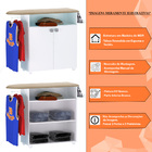 Passadeira De Roupas Com Armário Emma Branco - Montanaris Dec