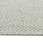 Passadeira Diamante Crú com Oliva 1x0,47m Artesanal Teares