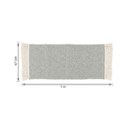 Passadeira Diamante Crú com Oliva 1x0,47m Artesanal Teares