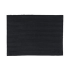 Passadeira Externa Antiderrapante Retangular Kapazi Liso Preto