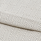 Passadeira Listrado Retangular Asteca Algodão Cinza Interna 0,47x1m Artesanal Teares