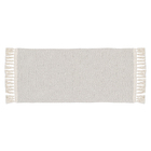 Passadeira Listrado Retangular Asteca Algodão Cinza Interna 0,47x1m Artesanal Teares