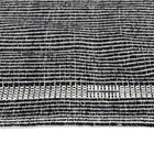 Passadeira Listrado Retangular Diamante Algodão Preto Interna 0,5x1m Artesanal Teares