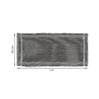 Passadeira Listrado Retangular Diamante Algodão Preto Interna 0,5x1m Artesanal Teares