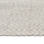 Passadeira Listrado Retangular Étnico Algodão Cinza Interna 0,47x1,6m Artesanal Teares