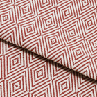 Passadeira Listrado Retangular Étnico Algodão Laranja Interna 0,47x1,6m Artesanal Teares