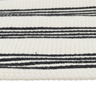 Passadeira Listrado Retangular Listras Algodão Bege Interna 0,5x1,6m Artesanal Teares