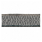 Passadeira Listrado Retangular Monaco Algodão Cinza Interna 0,5x1,6m Artesanal Teares